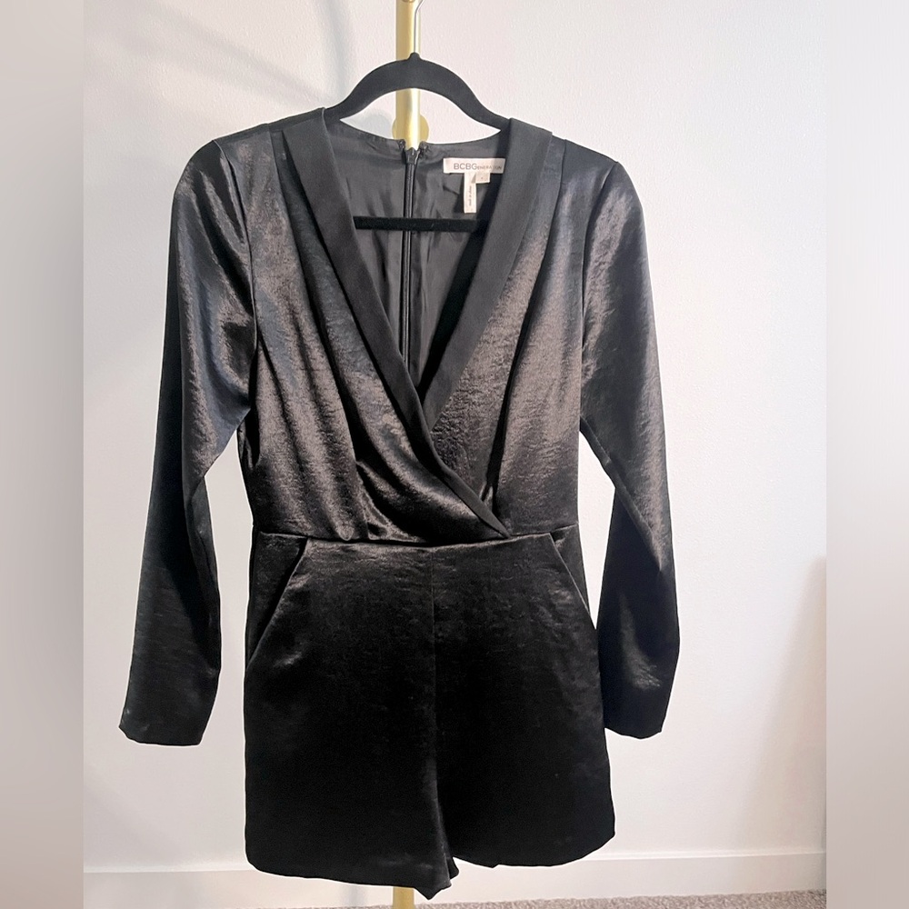 BCBG Tuxedo Romper